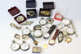 * TO BE SOLD WITHOUT RESERVE* A COLLECTION OF WATCHES, POCKET WATCHES AND PARTS INCLUDING; Ellis