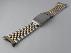Vintage Rolex Jubilee Steel & Gold Bracelet Ref 62523 H 18 w 455B End Pieces, suitable for various