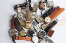 *TO BE SOLD WITHOUT RESEREVE* 21 PCS JOB LOT OF VINTAGE WATCHES INCLUDING ORIS, KIENZLE,