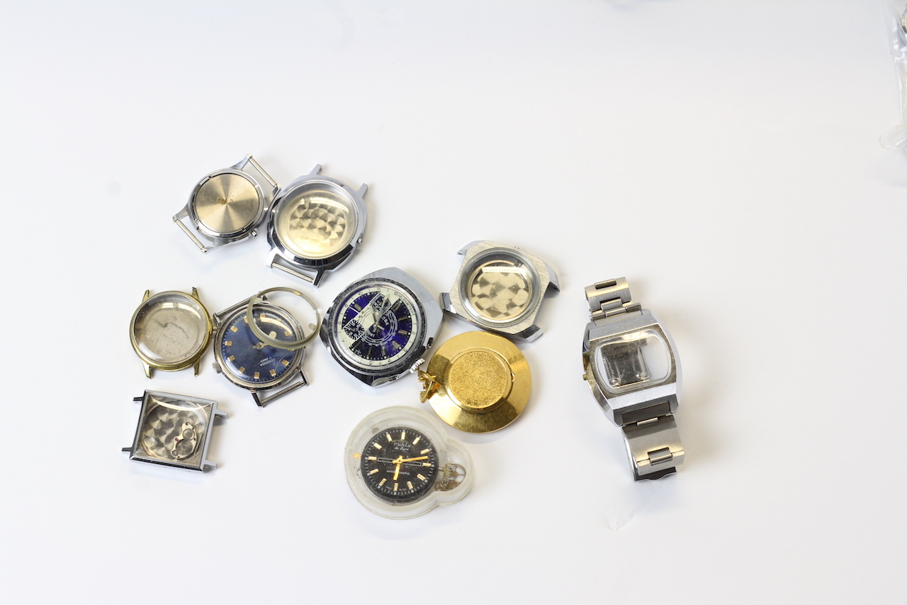 * TO BE SOLD WITHOUT RESERVE* A COLLECTION OF VINTAGE WATCH CASES STEEL AND GOLD PLATED, MINOR - Image 6 of 6