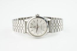 GENTLEMENS TUDOR OYSTER ROYAL WRISTWATCH, circular silver dial with applied sliver hour markers