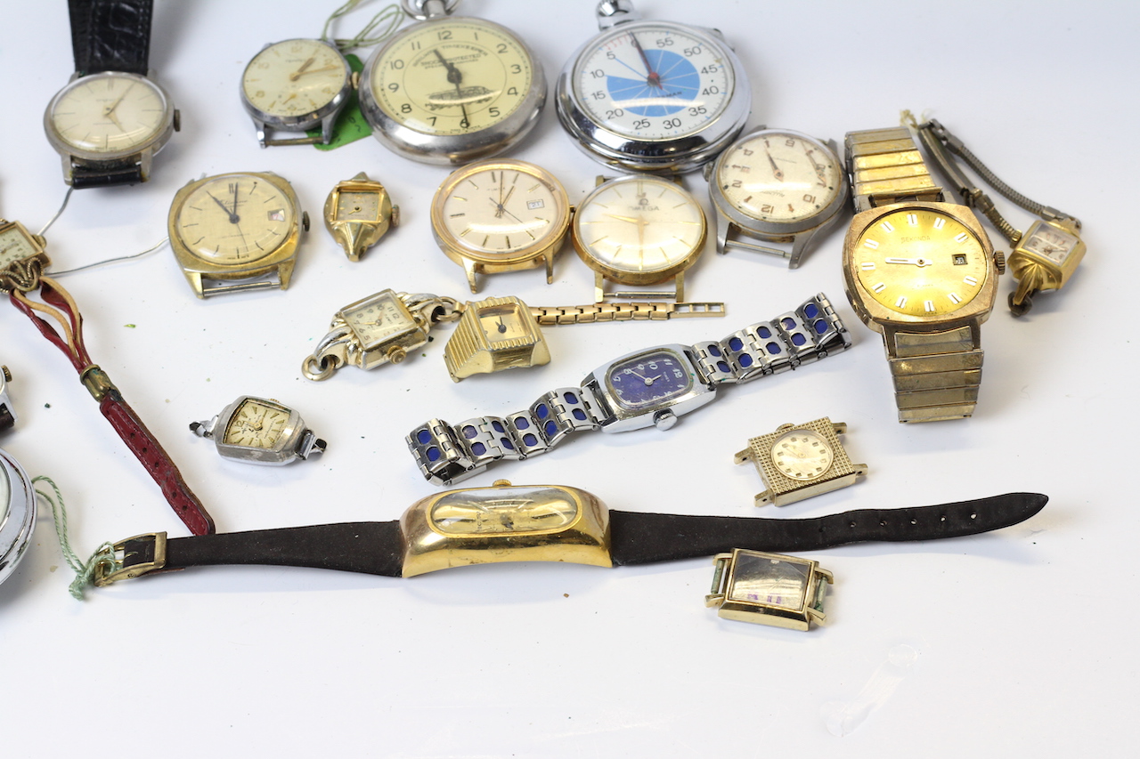 * TO BE SOLD WITHOUT RESERVE* A COLLECTION OF VINTAGE WATCHES (21) INCLUDING; vintage art deco - Image 3 of 3