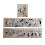 WALT DISNEY SIGNED MICKEY MOUSE CARTOON/STORYBOARD