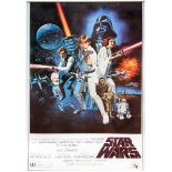 STAR WARS IV "A NEW HOPE" 1977 MOVIE POSTER