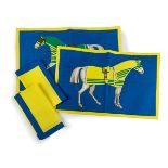 HERMES HORSE PLACEMAT AND NAPKINS