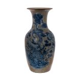 BLUE AND WHITE LONGEVITY VASE