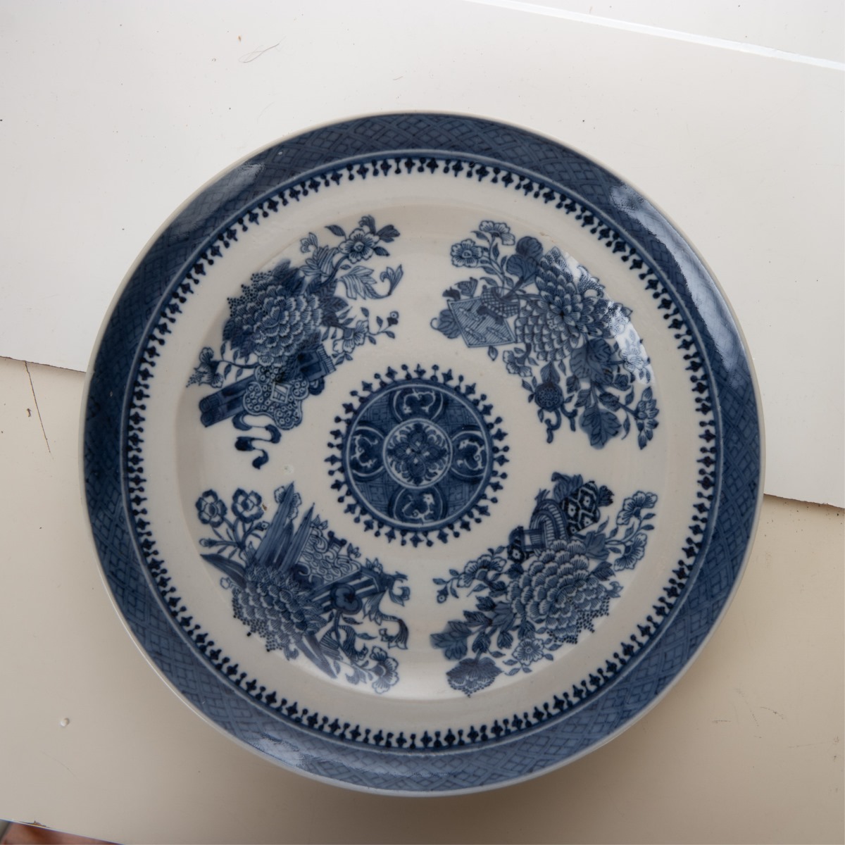 PAIR OF CHINESE BLUE AND WHITE PLATES,QING DYNASTY - Image 3 of 11