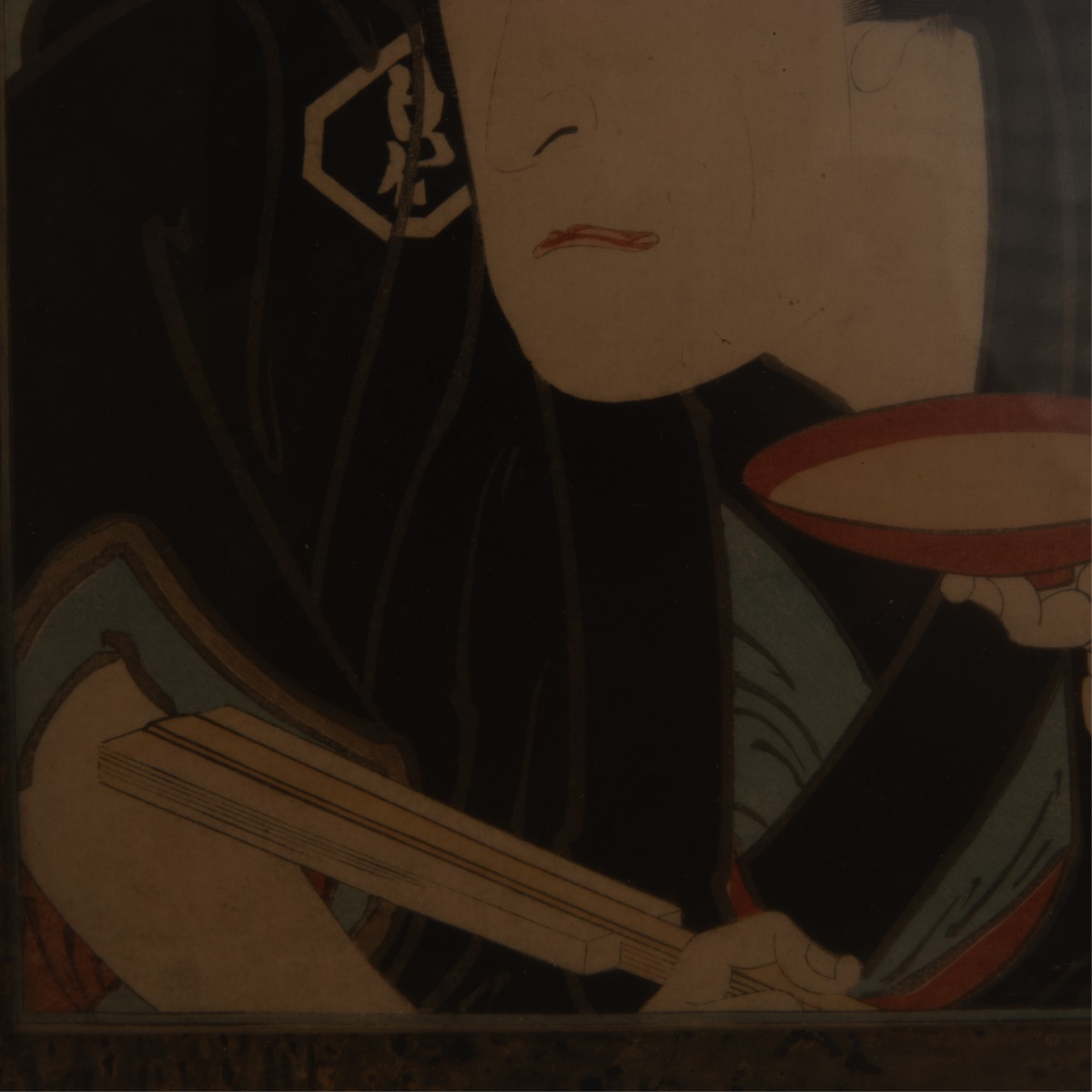 JAPANESE WOODBLOCK WINE DRINKER - Image 5 of 7