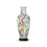 A CHINESE FAMILLE ROSE NOBLE VASE