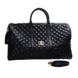CHANEL"STYLE" QUILTED LEATHER BAG