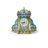 CHINESE CLOISONNE MANTAL CLOCK