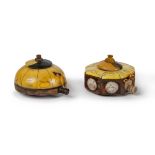 PAIR OF CARVED CHINESE MEDICINE/OPIUM BOXES