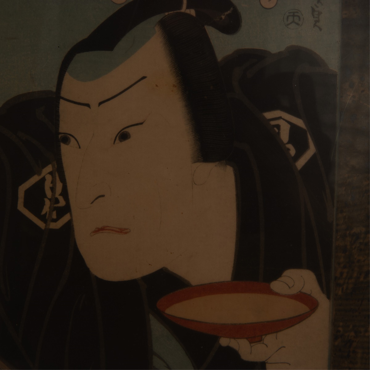 JAPANESE WOODBLOCK WINE DRINKER - Image 4 of 7