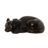 BRONZE CAT FIGURE