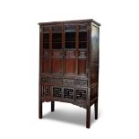 TALL CHINESE WOOD CABINET