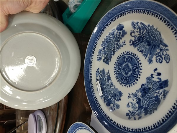 PAIR OF CHINESE BLUE AND WHITE PLATES,QING DYNASTY - Image 7 of 11