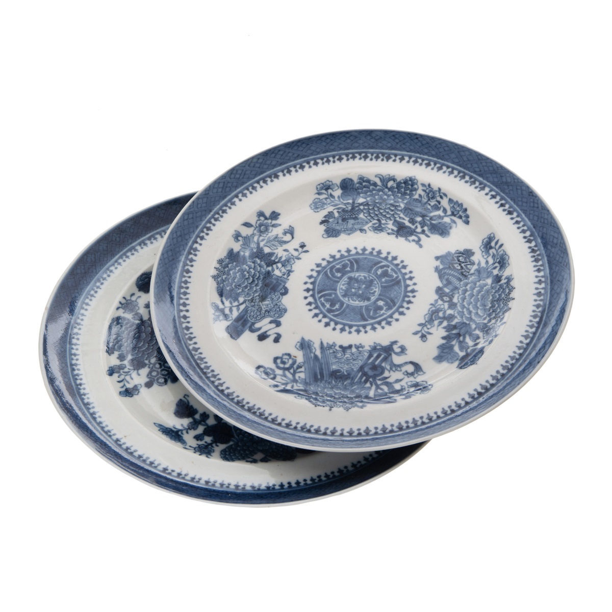 PAIR OF CHINESE BLUE AND WHITE PLATES,QING DYNASTY - Image 2 of 11