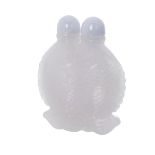 WHITE JADE TWIN FISH SNUFF BOTTLE