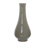 A SONG STYLE CELADON GLAZED BOTTLE VASE