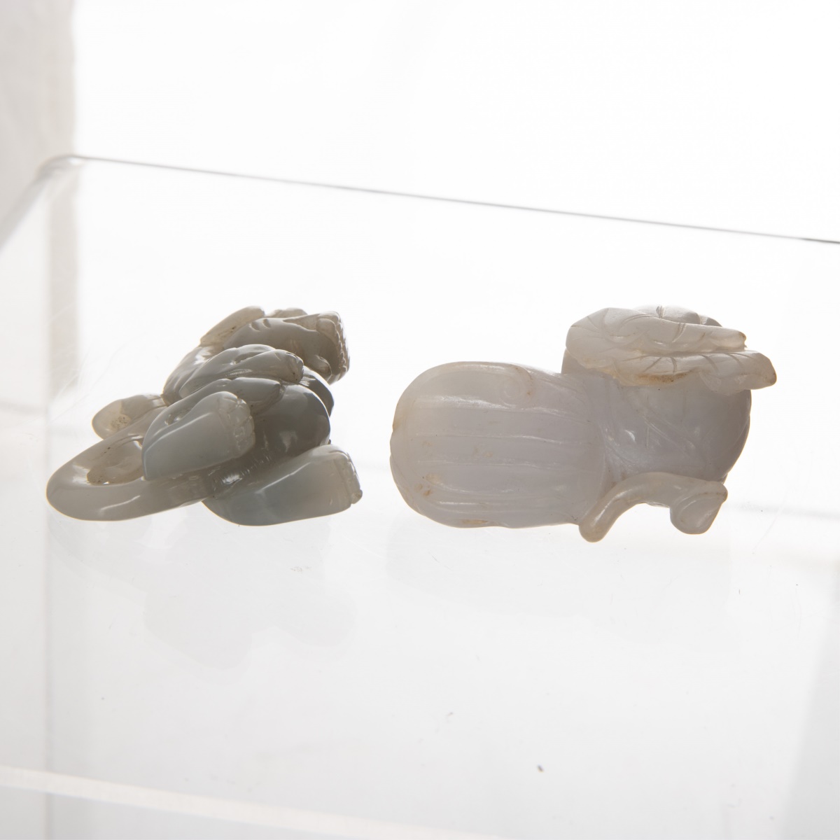 PAIR OF JADE TOGGLES (DRAGON & MELON) - Image 6 of 12