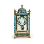 CHINESE CLOISONNE MANTAL CLOCK