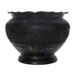 CHAMPLEVE BRONZE POT