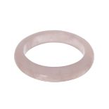 CARVED ROSE QUARTZ BANGLE