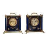 PAIR OF SEIKO MANTAL CLOCKS