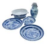 GROUP OF BLUE AND WHITE PORCELAIN SERVICES
