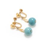 TURQUOISE BEADS EARRINGS