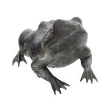 BRONZE FIGURE OF A FROG