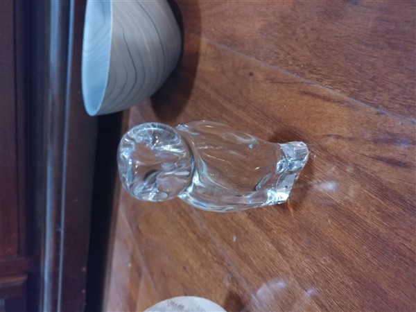 BACCARAT CRYSTAL OWL - Image 7 of 7