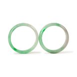 PAIR OF JADE BANGLES