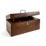 CHINESE WOOD TEA CADDY