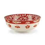 CHINESE IRON RED BLOSSOM PATTERN BOWL