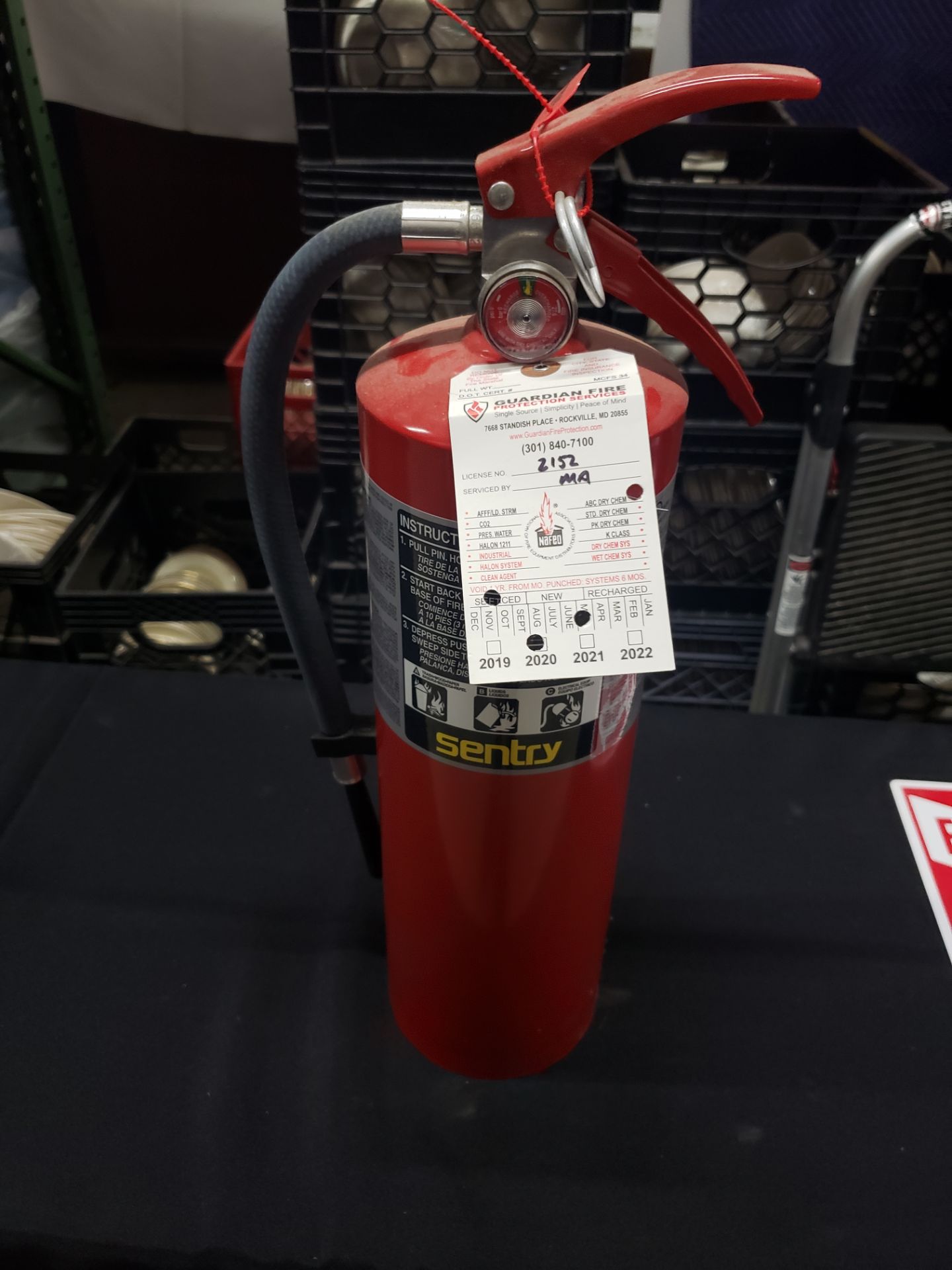 FIRE EXTINGUISHER AND MOUNT