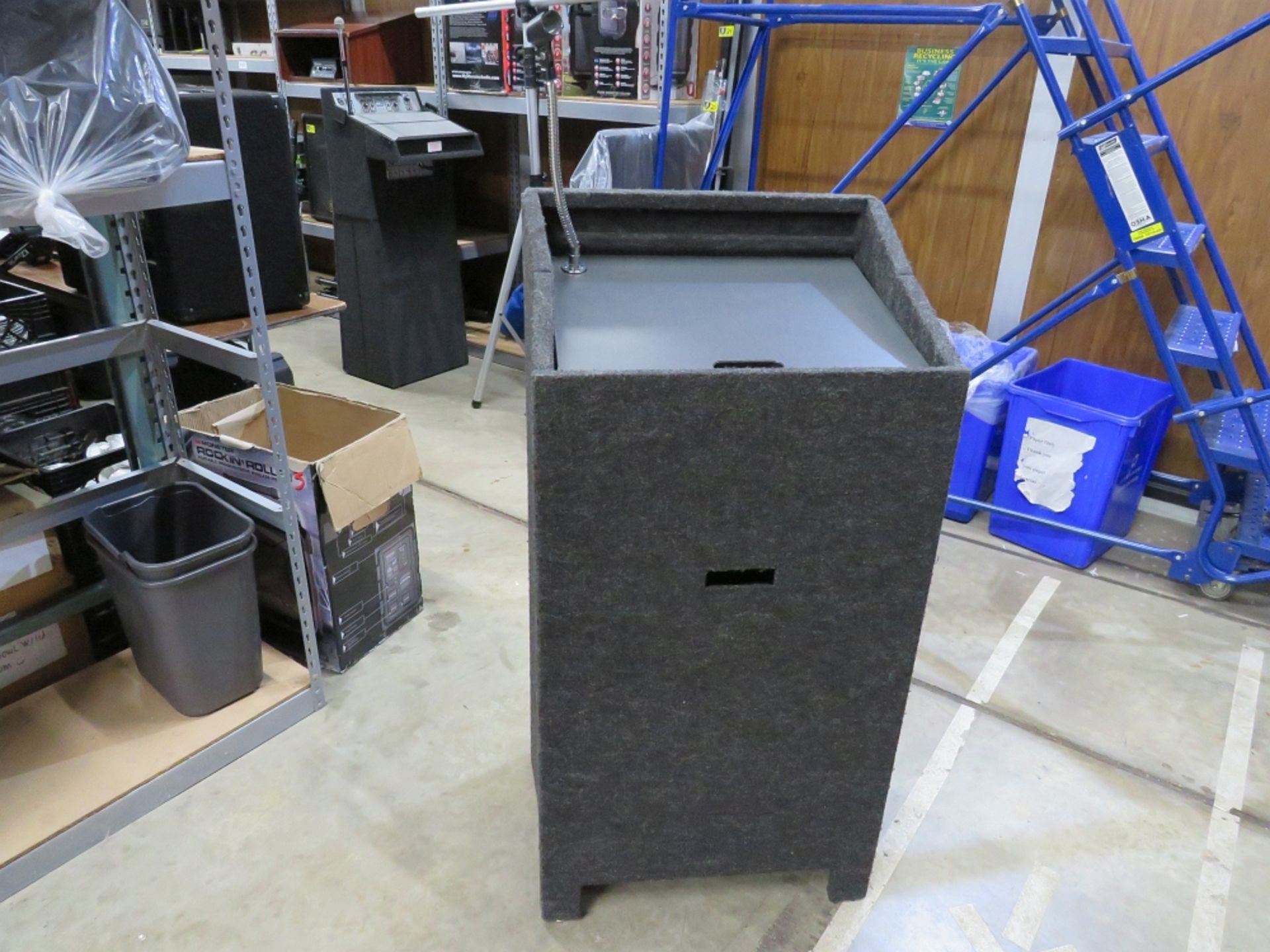 SOUNDCRAFT LECTERN-CHARCOAL GRAY CARPET (NO SOUND) - Image 2 of 3