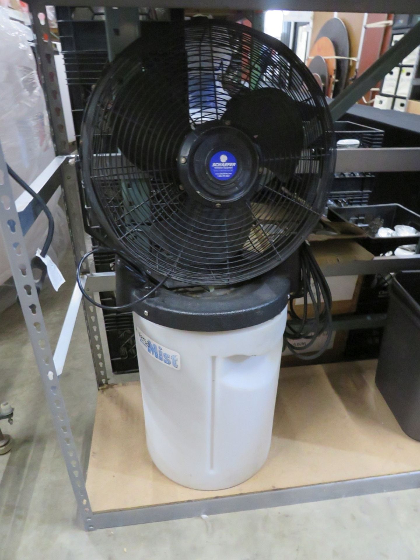 SCHAEFFER FANS-MISTING W/ 10 GAL. TANK - Image 2 of 2