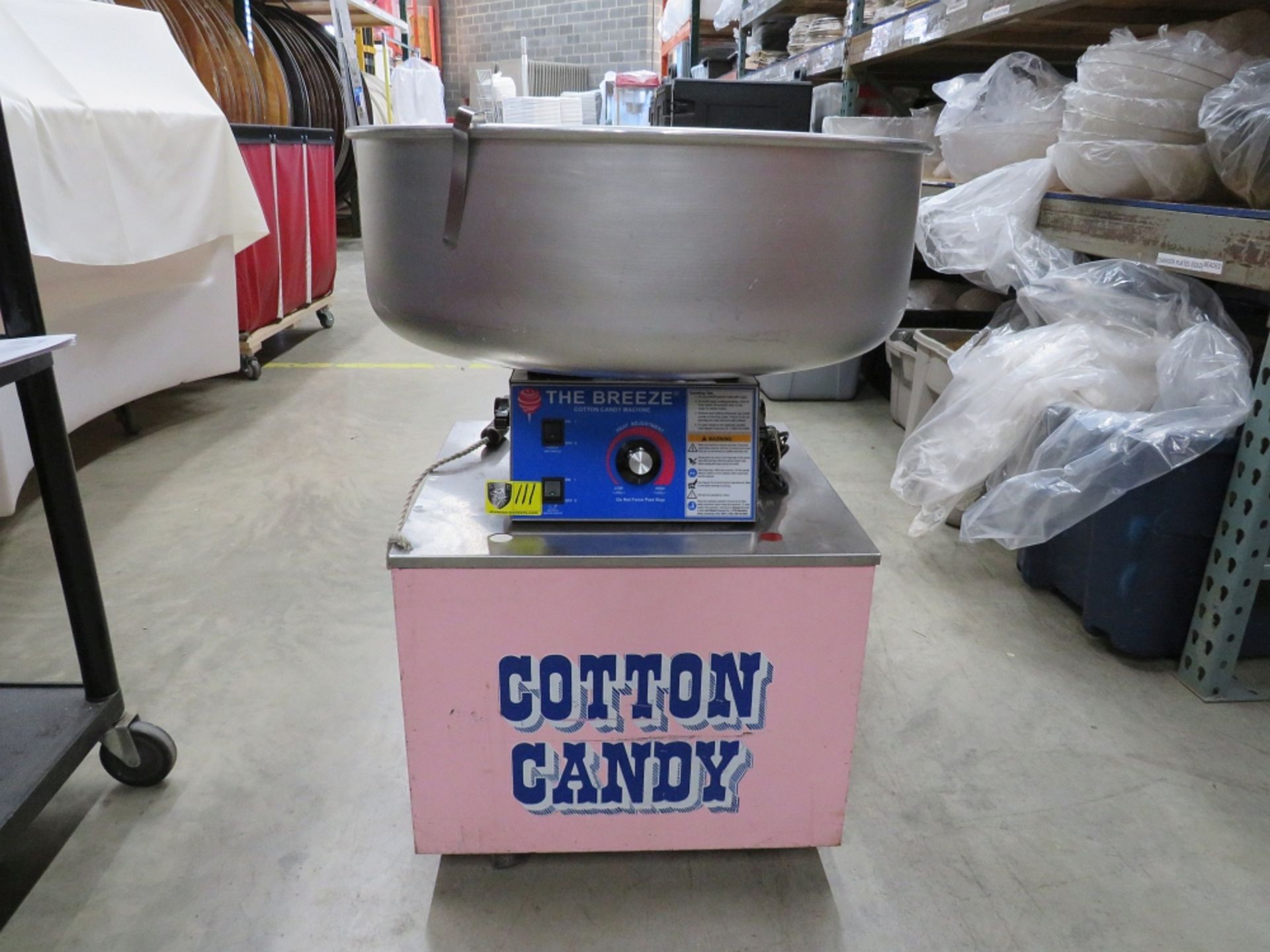 GOLD MEDAL COTTON CANDY MACHINE-BREEZE, SN 3030-00-001-711 W/ PINK STAND