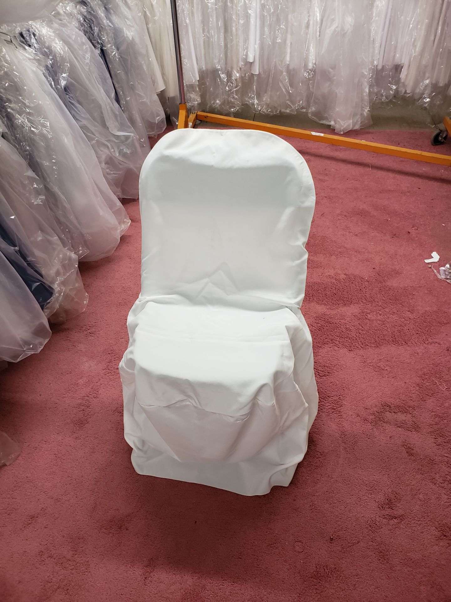 GPR CHAIR COVER-WHITE (ROUND BACK)