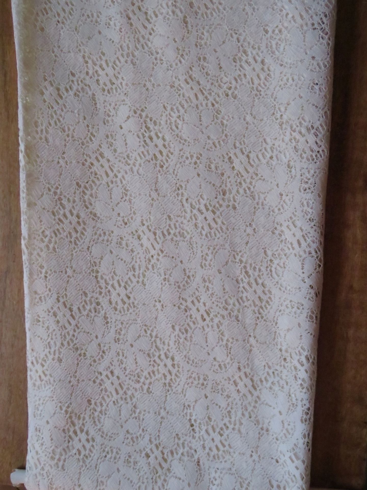 60x60" WHITE (LACE)-TABLECLOTH