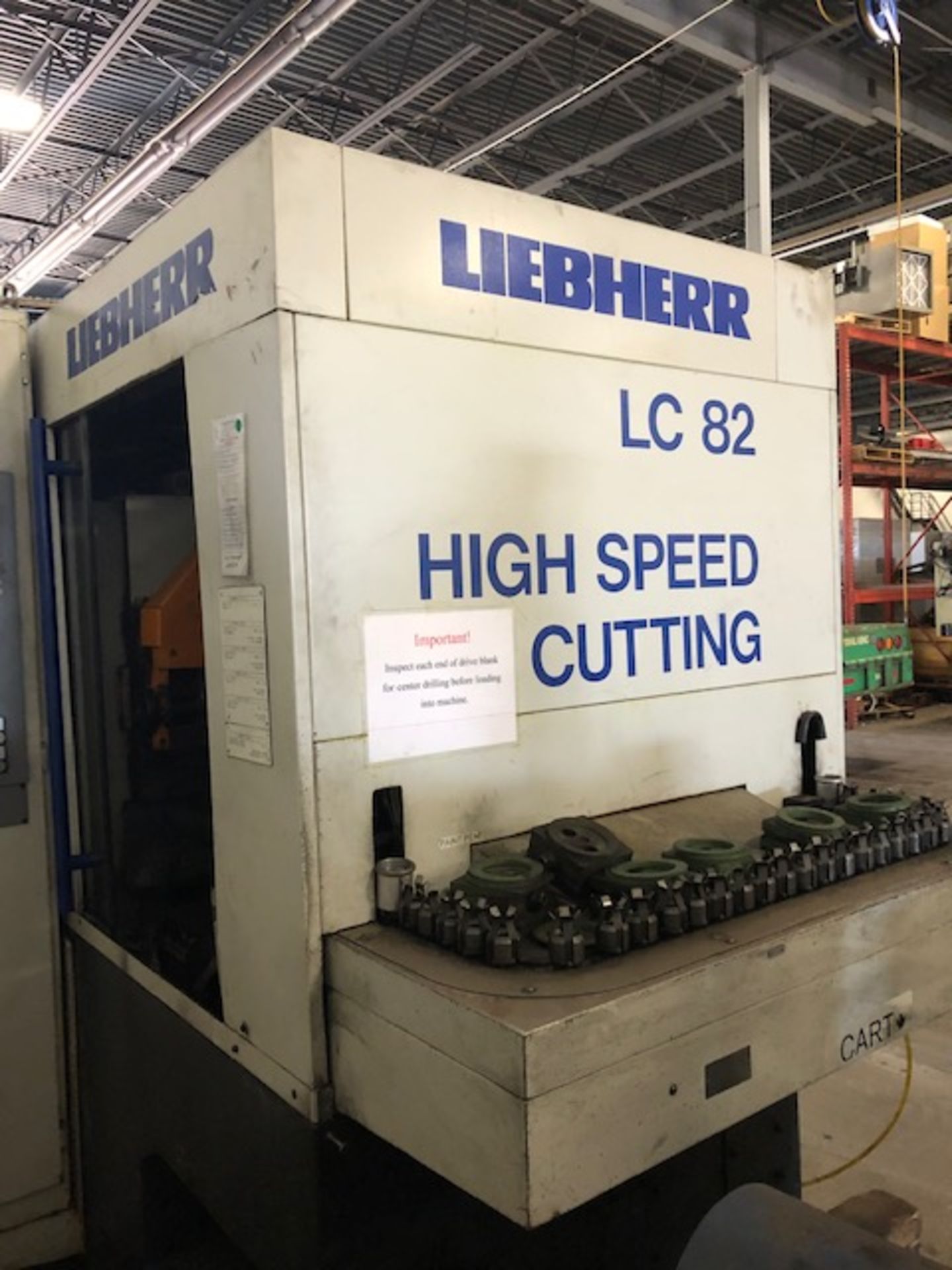 Liebherr Model LC 82 High Speed Cutting Gear Hobbing Machine, MFG. 1995