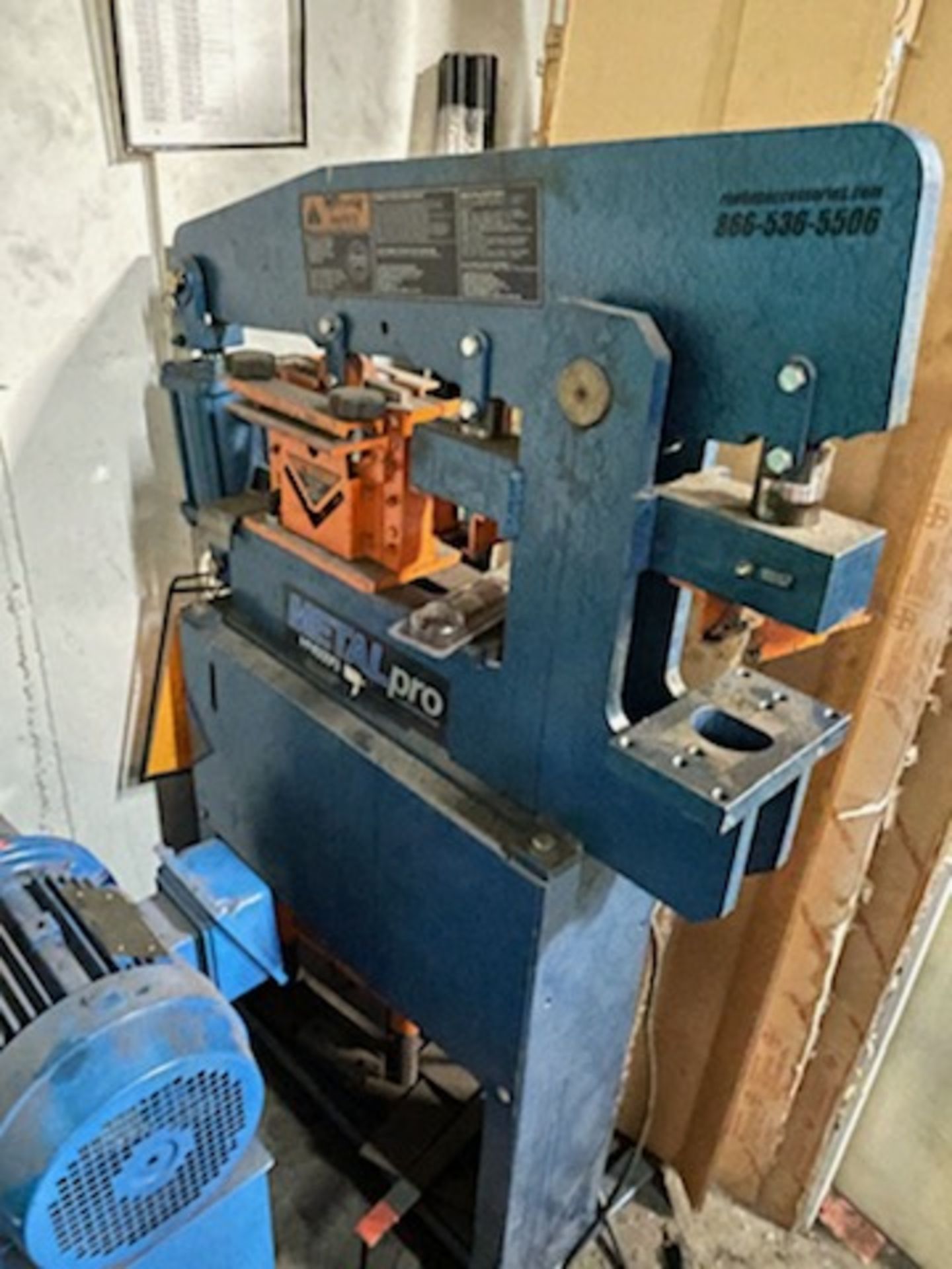 Metal Pro Corporation Model MP4500FS Ironworker, Max Force 45 Tons