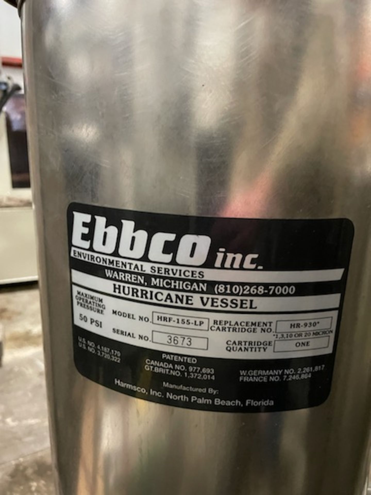 Ebbco Inc. Model HRF-155-LP Packaged Filtration System - Image 5 of 5