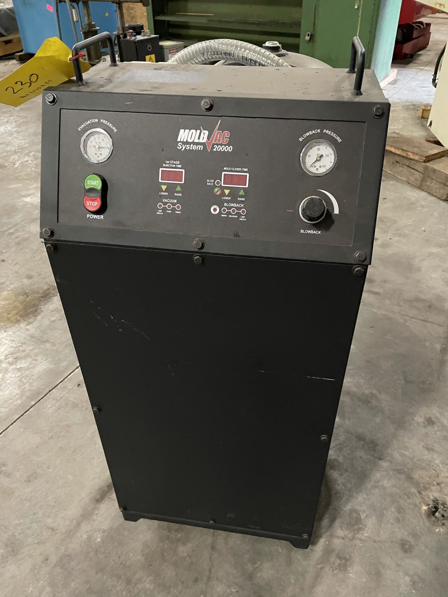 Mold VAC System 20000, with Vacuum and Blowback digital readouts