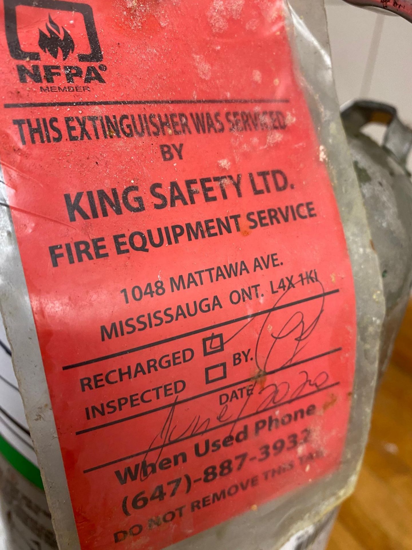 Wet chemical fire extinguisher & regular extinguisher - Image 2 of 2