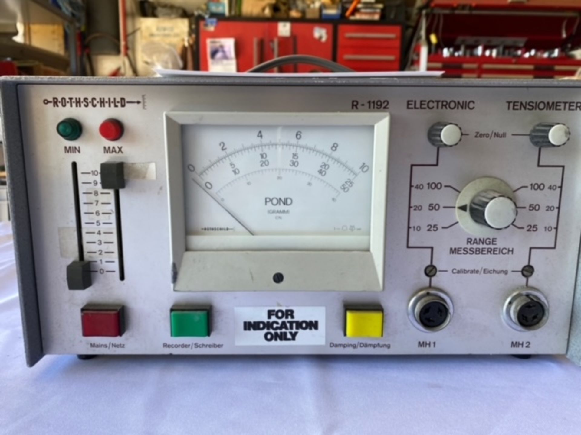 ROTHSCHILD R1192 ELECTRONIC TENSIONMETER - Image 4 of 6