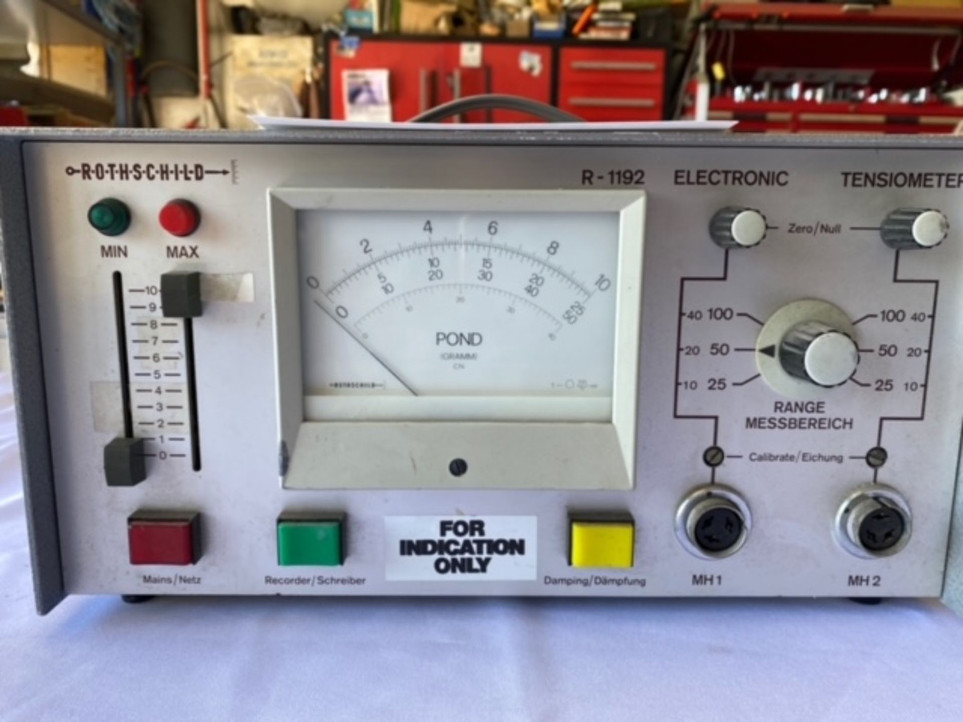 ROTHSCHILD R1192 ELECTRONIC TENSIONMETER - Image 3 of 6