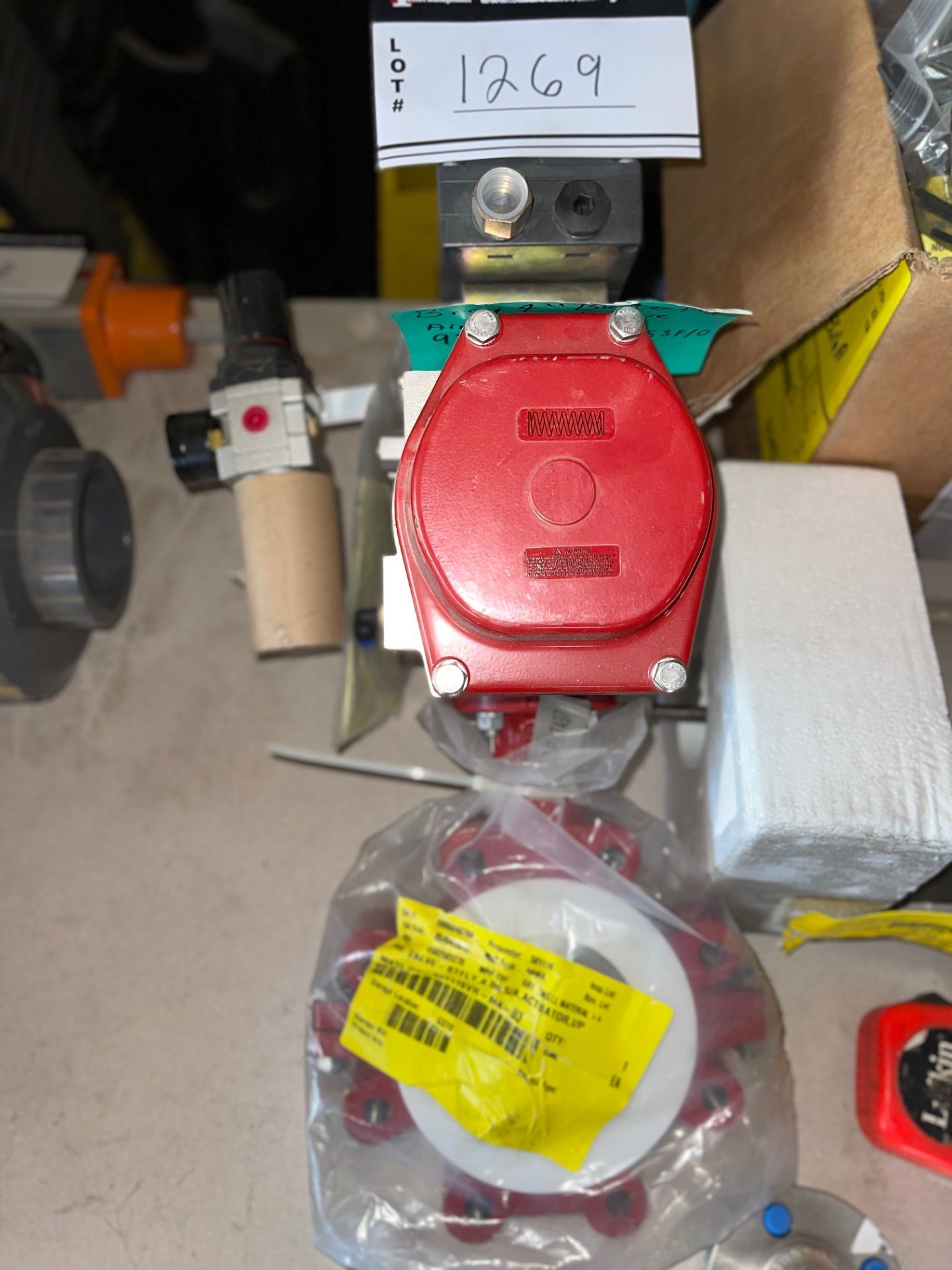 BRAY 4” BUTTERFLY VALVE, AIR ACTIVATED, 931283-1130053F/0