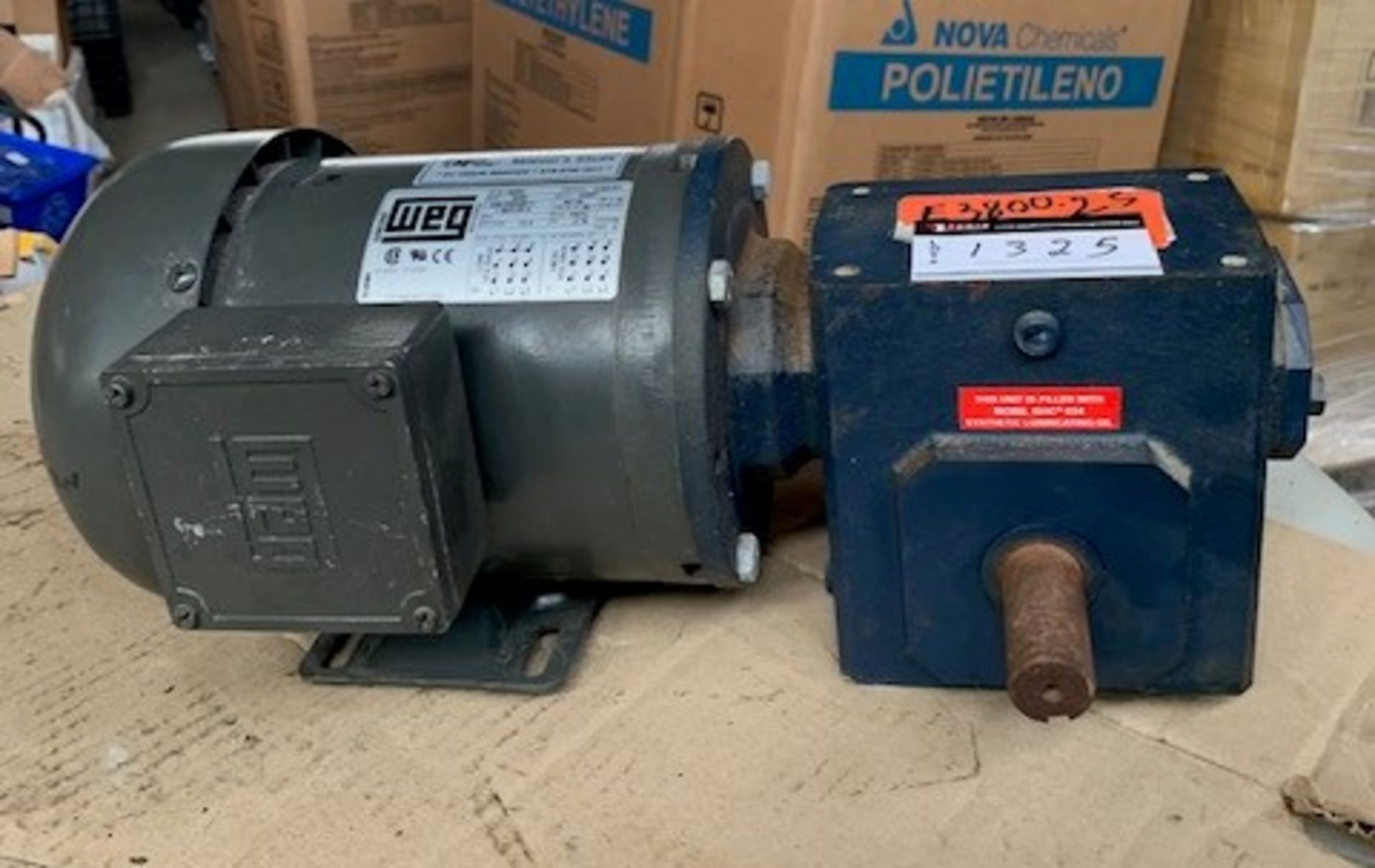WEG ELECTRIC MOTOR, VOLTS 208-230/460, RPM 1725, 3 PHASE, HP 5/8 - Image 4 of 8